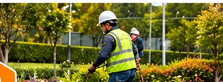 Personal de mantención de jardines